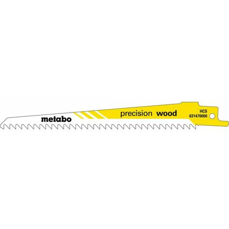 Metabo 2 LAMES DE SCIE SABRE « PRECISION WOOD » 150 X 1,25 MM (631120000) (1/2)