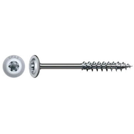 SPAX HI.FORCE, 8 x 280 mm, 50 pièces, filetage partiel, tête plate, T-STAR plus T40, 4CUT, WIROX - 0251010802805