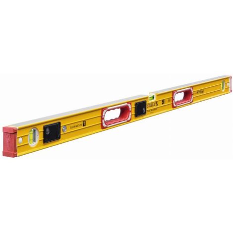 Stabila – Niveau à bulle 122 cm – Aluminium ultra-rigide – Précision ± 0,5 mm/m – Fioles éclairées pour faible luminosité