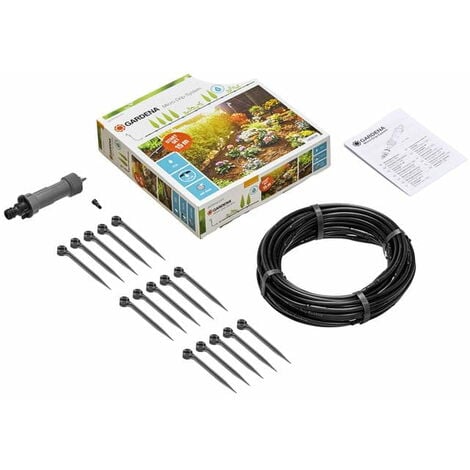 GARDENA Kit d'arrosage goutte-à-goutte pour rangées de plantes S (13010-20).