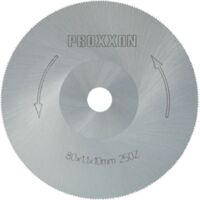 Proxxon – Lame de scie circulaire HSS 80 x 1,1 mm – 250 dents pour coupes fines dans métaux et bois – Alésage 10 mm