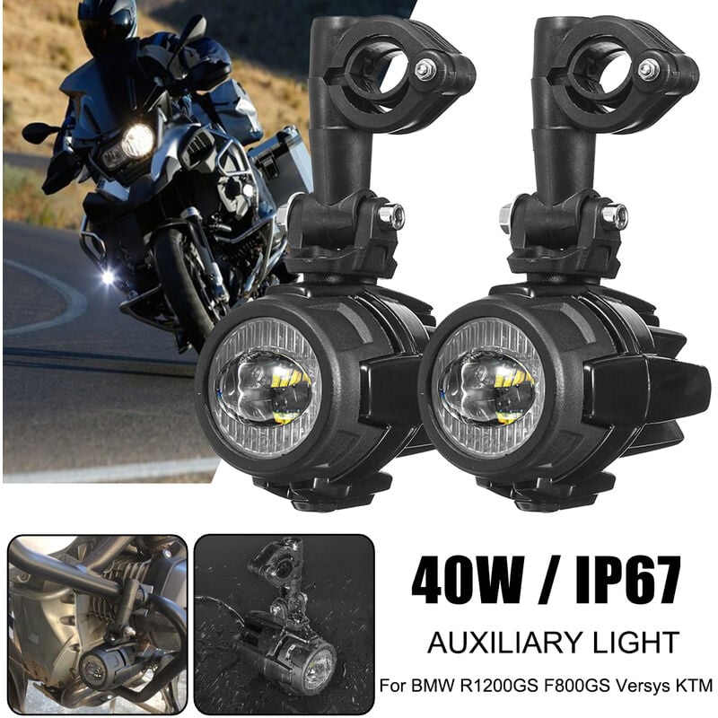 2x 40W Motorrad LED Zusatznebelscheinwerfer für BMW R1200GS ADV