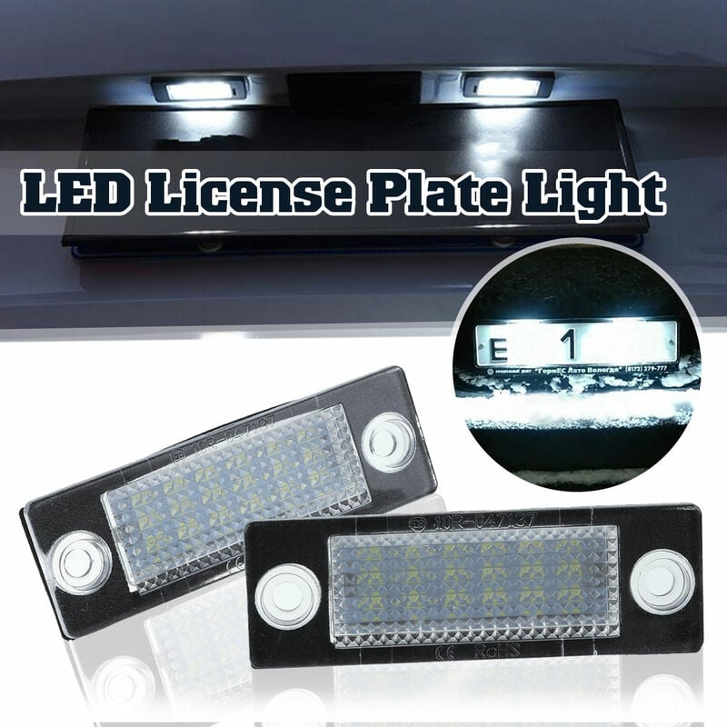 LED-Kennzeichenbeleuchtung Zest aus Aluminium schwarz mit E