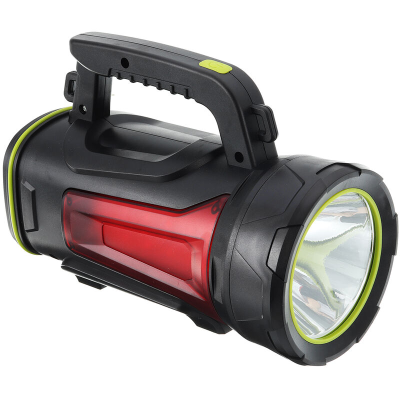 XXL Taschenlampe Handscheinwerfer Akku-Handlampe 2 in 1 LED 200m Standlampe NEU 