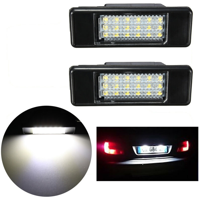 Paar LED Kennzeichenbeleuchtung Für Peugeot 1007 207 307 308 3008 406 407 50