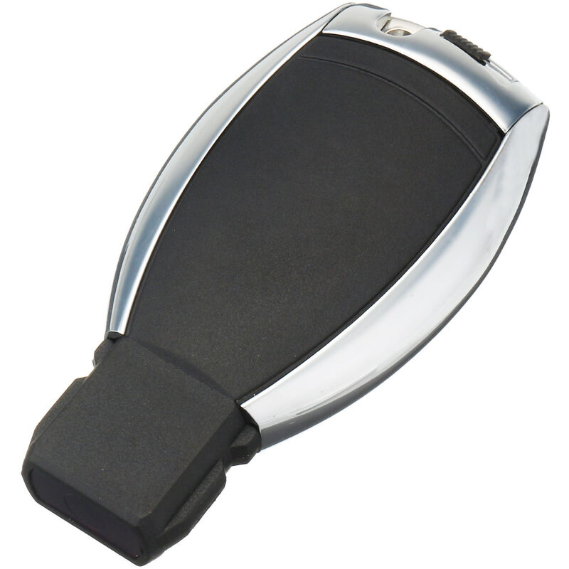 2 Stück 3 Tasten Glossy Black Schlüsselanhänger Etui mit kleinem  Batterieclip Clip für Benz