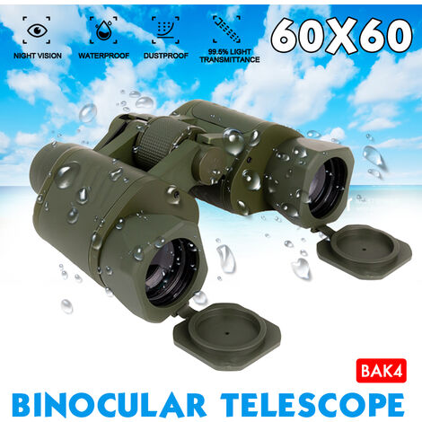 60x60 HD Wasserdichte Militärteleskope Fernglas Outdoor Wandern Abschirmung  Tragbare Camping Jagd Optische Reise Hasaki