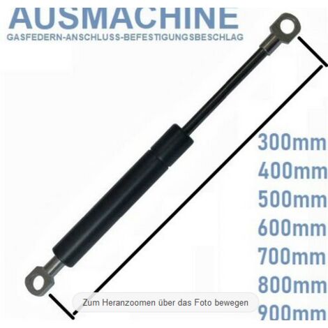 2 Stück Gasdruckfedern 355mm - 50-1500N Für Auto, Schrank & Fenster