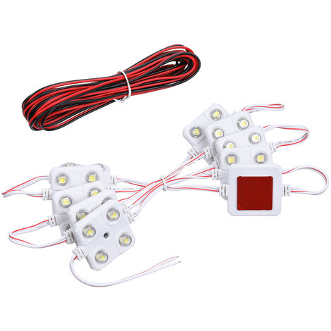2 Stück Auto-LED-Fußlicht, Umgebungslicht, dekoratives Licht, spezielle  Lampe, weiß für Y