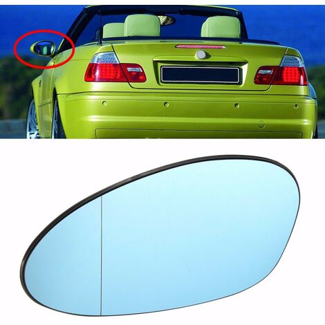 1X links Spiegelglas Aussenspiegel Blau Beheizt Glas Für BMW E46 M3  2001-2006