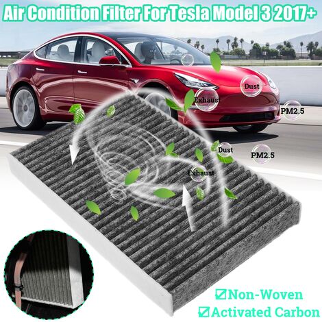 Klimaanlagen-Einlassfilter-Ersatzzubehör für Tesla Model 3 2017 2018 2019  2020