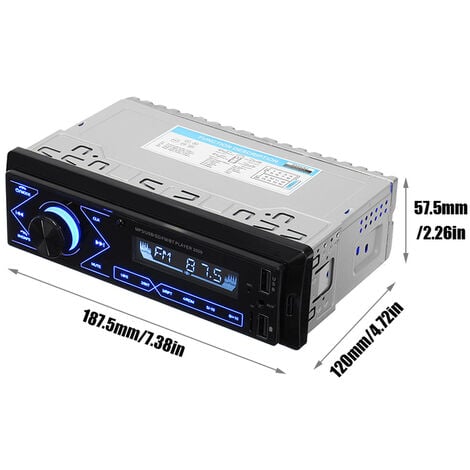 Autoradio mit bluetooth Freisprech-einrichtung Dual USB TF AUX MP3 1DIN  OHNE CD