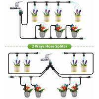 30m Bewässerungssystem Drip Gartenpflanze Gewächshaus Bewässerung Automatisch 