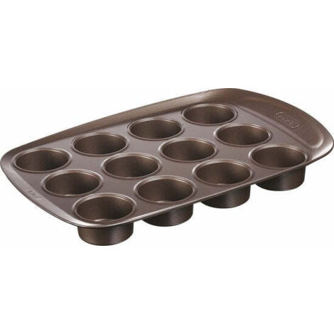 Moule 12 muffins 38X25 cm en métal - asimetriA (1/7)