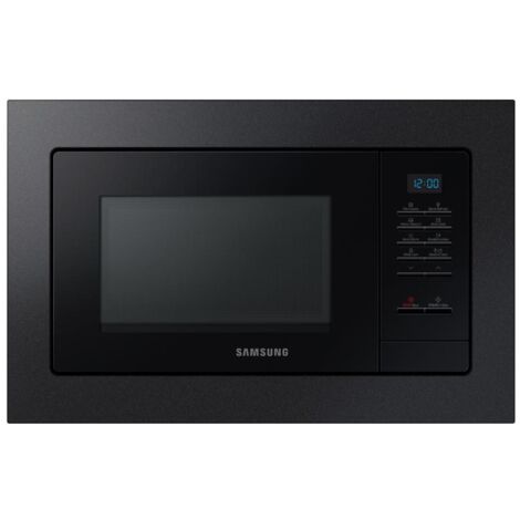 Samsung – Micro-ondes encastrable 20L 850W noir – Fonction Quick Defrost – Cavité en céramique émail – MS20A7013AB (1/8)