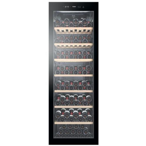 Haier – Cave à vin de service 189 bouteilles – Mono-température 5-20°C – Design noir avec porte vitrée anti-UV – Dimensions 185x59.5x63.9cm - WS190GA-Cave (1/5)