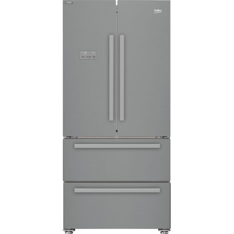 Beko – Réfrigérateur américain 2 portes 2 tiroirs 539L – Technologie NeoFrost Dual Cooling – 182,5cm – Classe E – 35 dB(A) – Ventilé No-Frost - GNE6049XPN-BEKO