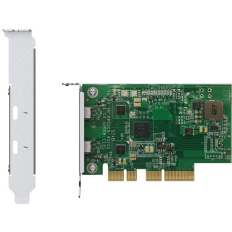 QNAP QXP-T32P Dual-Port Thunderbolt 3 PCIe-Erweiterungskarte (1/5)