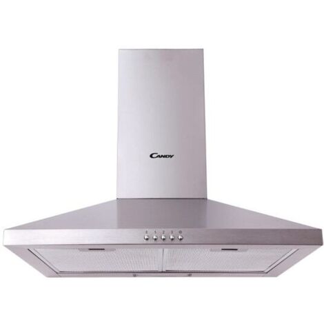 Candy – Hotte décorative murale 600mm – Extraction 458 m³/h – 3 vitesses – Éclairage LED – Classe D – Acier inoxydable – Installation murale - CCE160XGG (1/5)