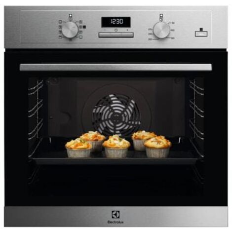Electrolux – Four chaleur tournante 72L 60cm catalyse inox – Technologie SteamBake pour cuisson croustillante – EOD3C00X