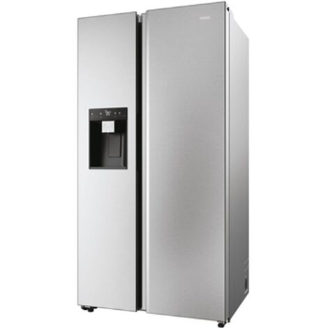 Haier – Réfrigérateur américain 601L – Ventilé – 2 portes – Classe E – Dimensions 177.5 x 90.5 x 72.6 cm – HSW59F18EIMM (1/10)
