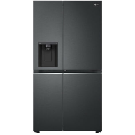 LG – Réfrigérateur américain 635 L – 2 portes – Classe E – Congélateur en bas – Finition métallique – Capacité de congélation 12 kg/24h - GSJV80MCLE