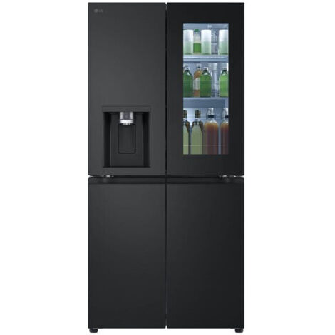 LG – Réfrigérateur multi-portes 508 L – Congélateur bas 220 L – Classe énergétique A – InstaView noir – Capacité de congélation 10 kg/24h