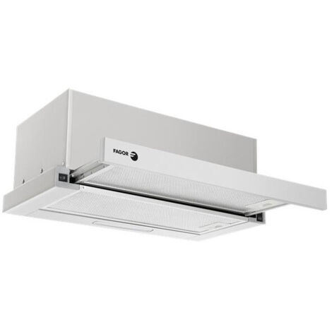 Fagor – Hotte télescopique 60 cm – Aspiration 518 m³/h – 3 vitesses – Éclairage LED – Installation évacuation ou recyclage - FHT550C (1/2)