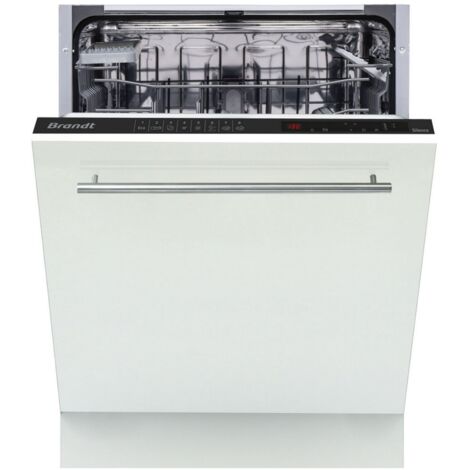Brandt – Lave-vaisselle tout intégrable 14 couverts – Classe D – 44 dB – 8 programmes – Compatible 60 cm – BDFI44DQB (1/5)