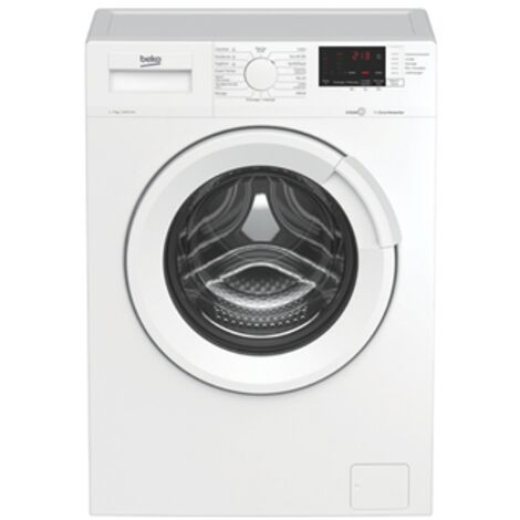 Beko – Lave-linge frontal 9kg 1400tr/min – Classe A – Niveau sonore 75dB – Largeur 600mm – Profondeur 640mm – Hauteur 880mm – Blanc (1/7)