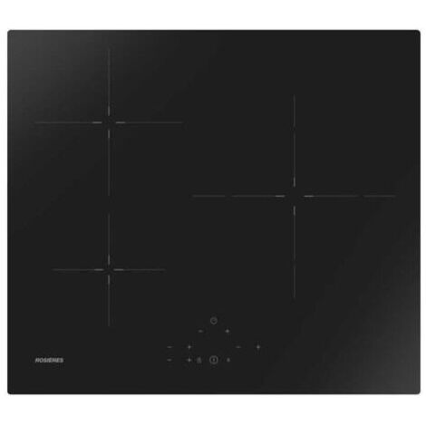 Rosieres – Plaque induction 3 foyers 7200W – Surface en verre-céramique noire – Commandes tactiles – Minuteur – RICD36C3DE1