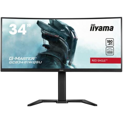 Écran Gamer Iiyama 34" Courbé : 180Hz, 0.3ms, FreeSync Premium, Parfait Pour Le Jeu - 3