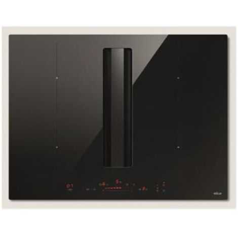 Elica – Table induction aspirante 60 cm 4 foyers – Détection automatique de casserole – 9 niveaux de puissance – Aspiration Autocapture 610 m3/h - PRF0196211 (1/6)