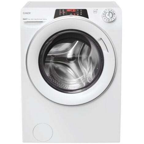 Candy – Machine à laver 12 kg 1400 tr/min – Classe A – 16 programmes – Connectivité Wi-Fi et BLE – Dimensions 60 x 67 x 85 cm – Blanc - RO14126DWMST-S (1/10)