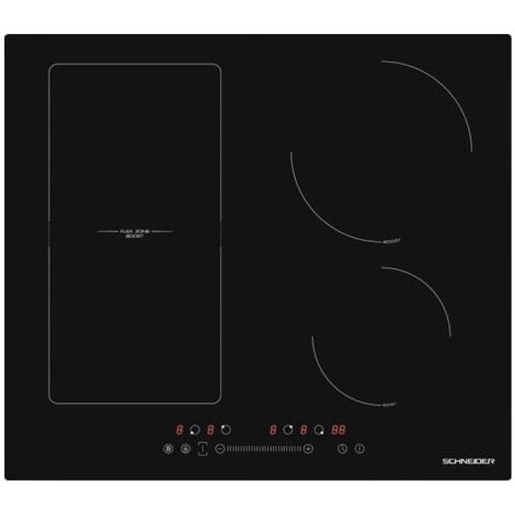 SCTI6041N3/1-SCHNEIDER Table induction 4 foyers dont 1 zone flexible 60 cm noir