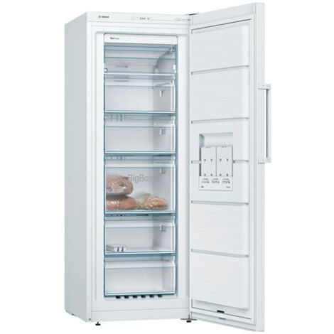 Bosch – Congélateur armoire 200 L No-Frost – Pouvoir de congélation 16 kg/24h – Autonomie 9h – Niveau sonore 39 dB – SKU GSN29VWEV (1/5)