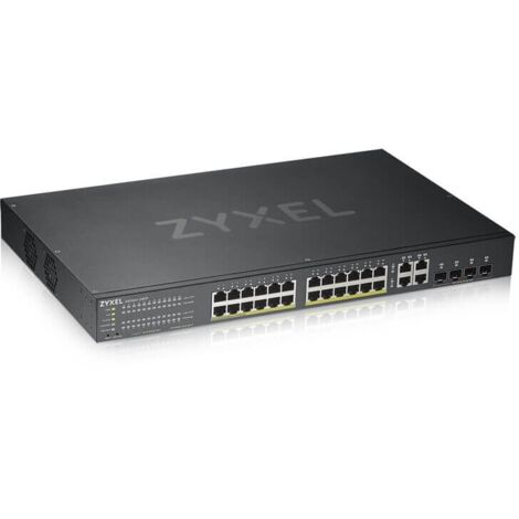 Zyxel GS1920-24HPV2 Géré Gigabit Ethernet (10/100/1000) Alimentation via Ethernet (PoE) Noir (1/4)