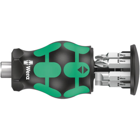 Tournevis multi-embouts Wera noir 65 mm compact
