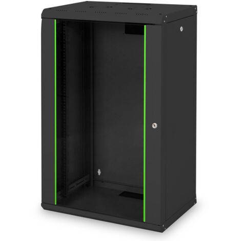 DIGITUS Armoire réseau - 19 Pouces Rack - 20HE - Montage Mural - 450mm Profondeur - Charge 100kg - Unique Series - (1/2)