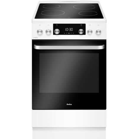 Amica – Cuisinière induction 4 foyers Hilight – Four électrique multifonction 65L – Classe énergétique A – Nettoyage par catalyse – Largeur 50 cm (1/5)