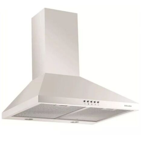 Hotte murale pyramide 60 cm - 569 m³/h - 62 à 68 dB(A) min./max. - Bout GLEM - GHP650WH
