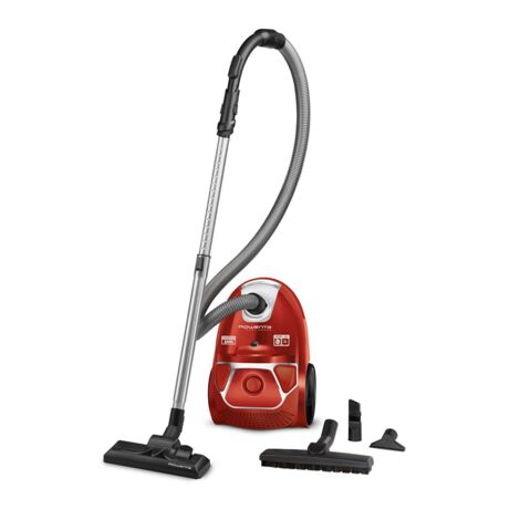 Rowenta Aspirateur réservoir cylindrique, rouge, 750 W, sac à poussière 3 L (RO3953EA)