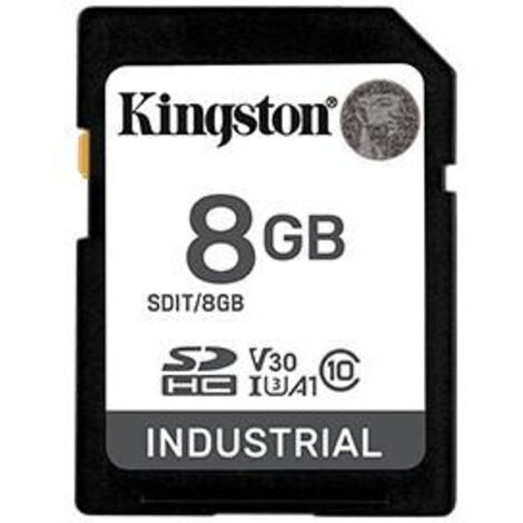 KINGSTON Kingston SD Card 8GB SDHC Industrial -40C to 85C SDIT/8GB (1/2)