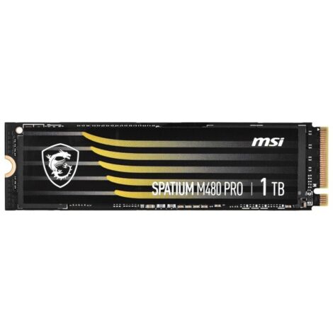 MSI SPATIUM M480 PRO PCIe 4.0 NVMe M.2 1TB 1 To PCI Express 4.0 3D NAND