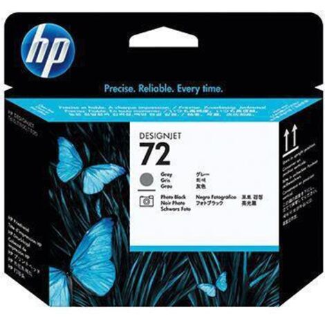 HP Printhead No 72 Gray and Photo Black Schwarz (C9380A) (1/2)
