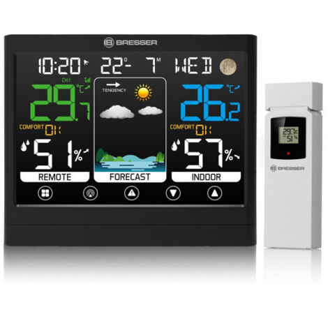 Station météo Bresser Station meteo couleur MeteoTemp BF avec ecran tactile