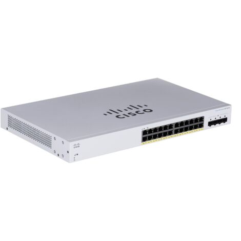 Cisco CBS220-24P-4G-EU Smart 24-port GE, PoE+ 195W, 4x1G SFP (1/5)