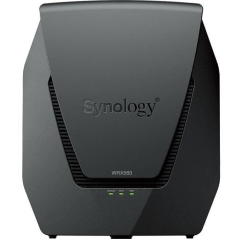 Routeur WiFi 6 Mesh Dual band 3 Gbit/s - SYNOLOGY WRX560 - Commutateur 4 ports - Gris (1/5)