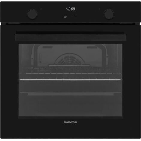 Four encastrable- Pyrolyse - Chaleur pulsée - DAEWOO - BO7PR28GBNM - Noir - Porte froide - 59,5 x 57,5 x 59,5 cm