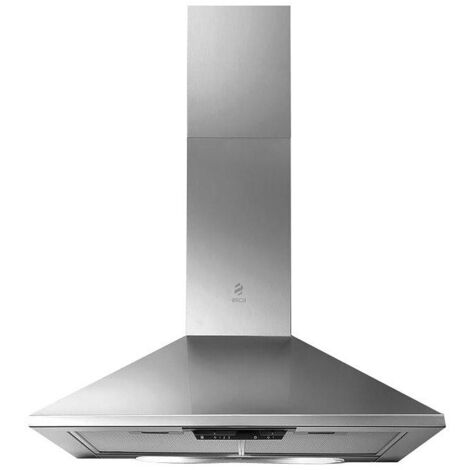 Elica – Hotte décorative murale 60 cm – Aspiration à évacuation – 3 vitesses – Éclairage LED – Clapet anti-retour – Sortie Ø 150 mm – PRF0091761B (1/10)